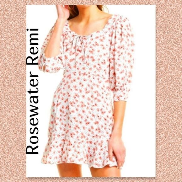 NWOT Rosewater Remi laced up mini dress - Picture 1 of 9